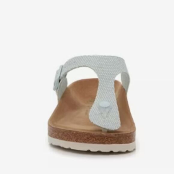 Birkenstock Gizeh Vegan Birko-Flor Sandals- Light Blue - Picture 4 of 12